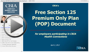 Free Section 125 Premium Only Plan Document